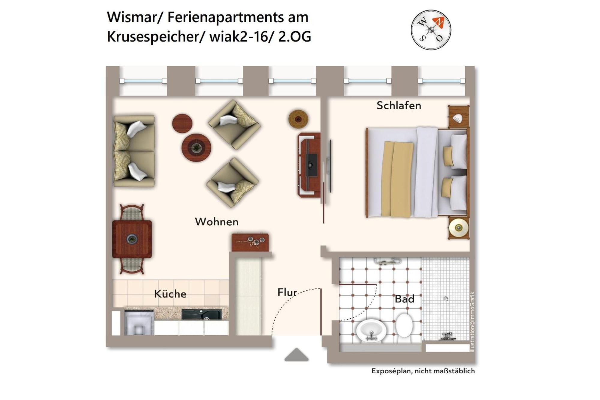 Ferienapartments Am Krusespeicher Ferienapartments Am Krusespeicher 2-16 วิสมาร์ ภายนอก รูปภาพ